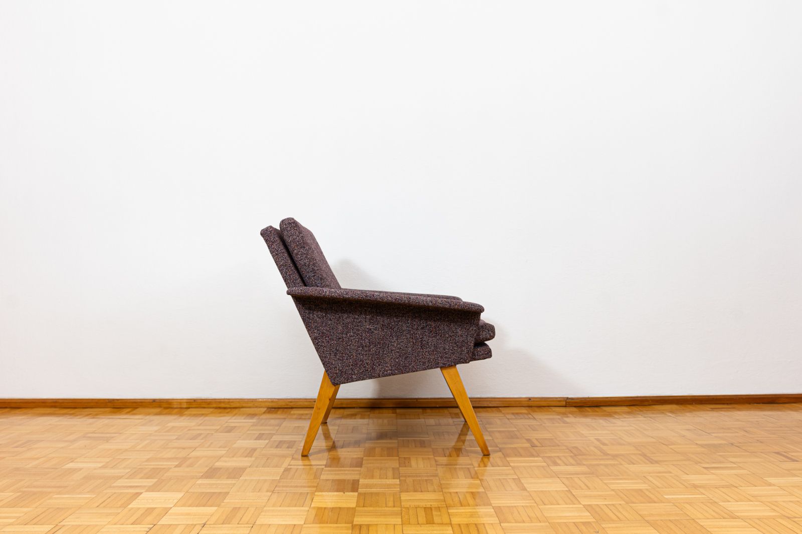 Purple Mid Century Armchair, 1960’s Czechoslovakia photo furniture