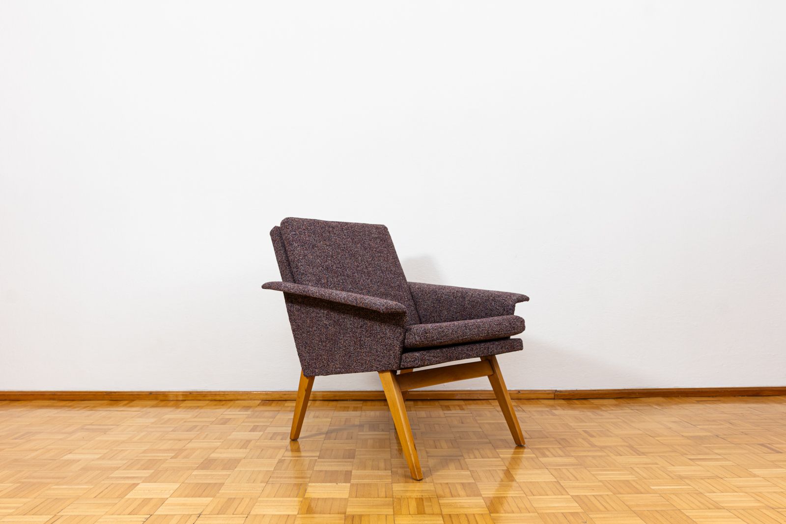 Purple Mid Century Armchair, 1960’s Czechoslovakia photo buy