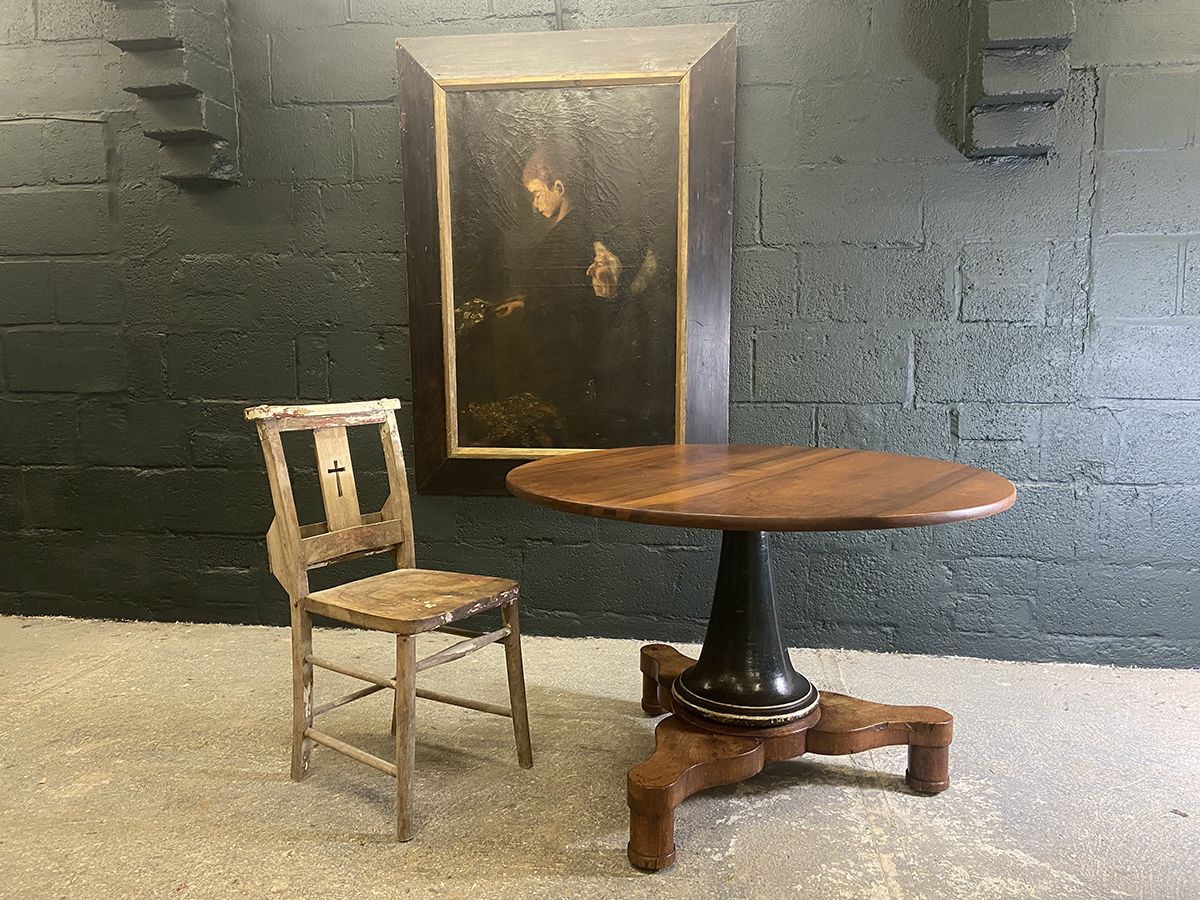 Large Painting, Oil On Canvas, Framed, French, Circa 19th Century