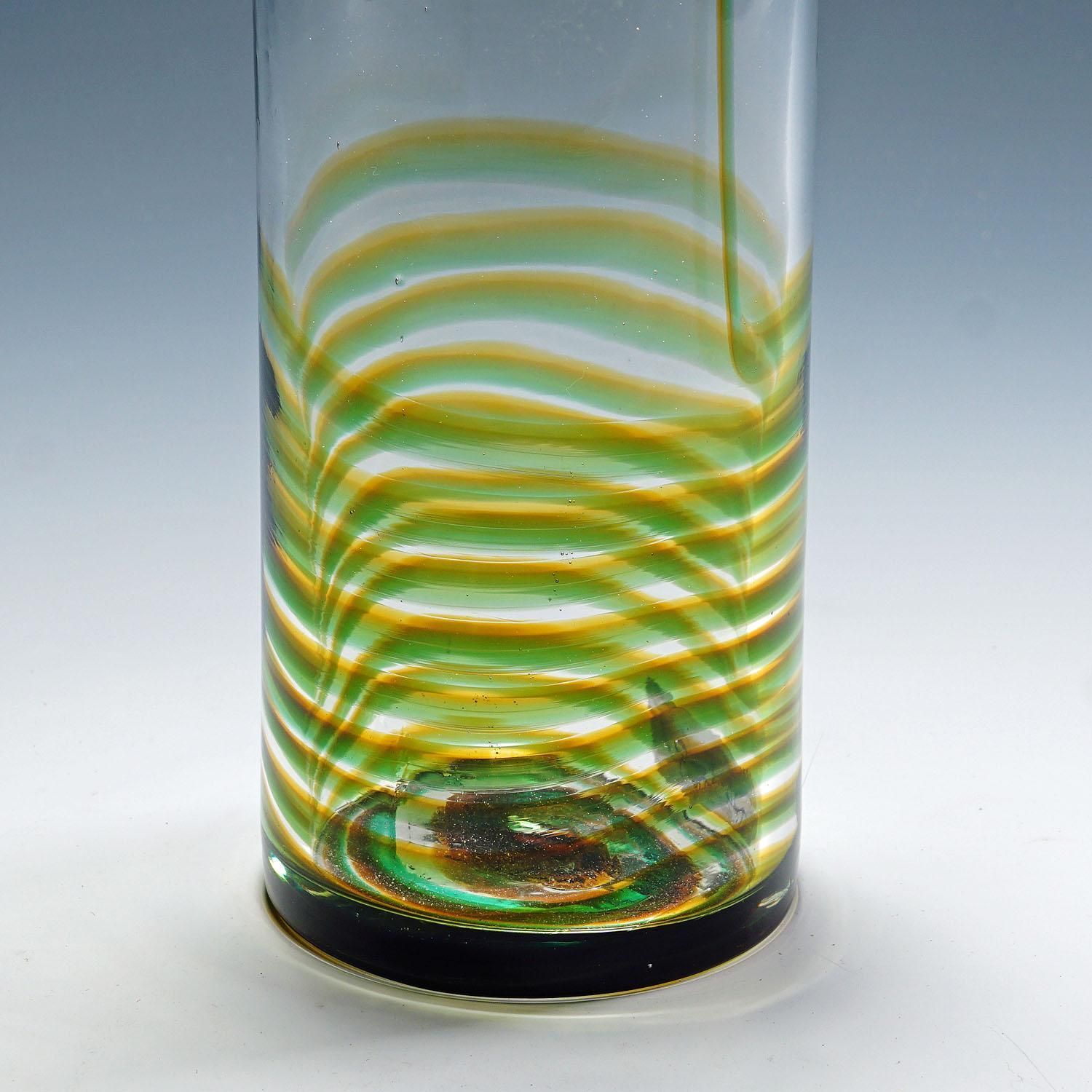 Murano Art Glass Vase Bifilo By Toni Zuccheri For Venini Ca. 1970s photo 948.0