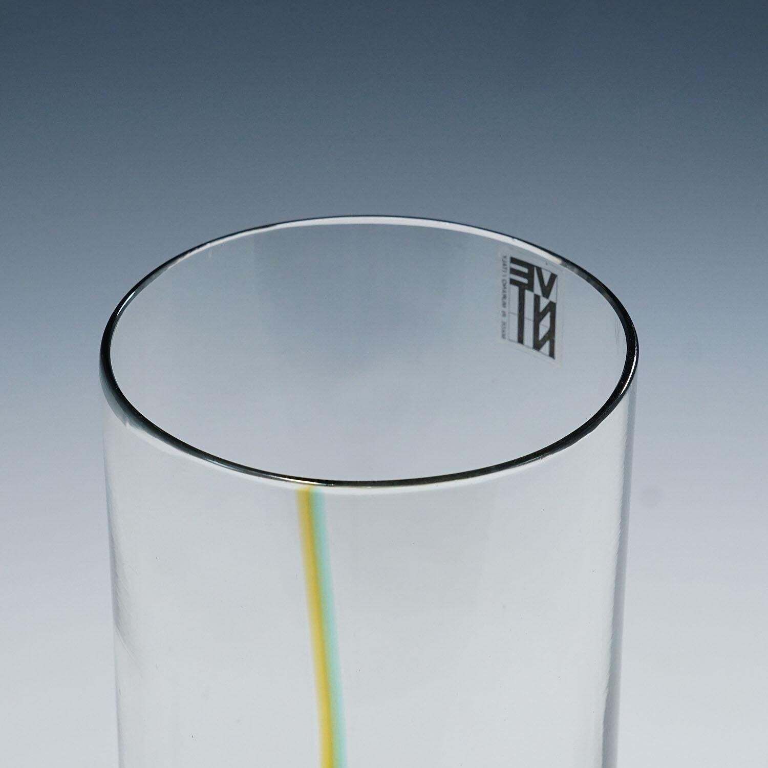 Murano Art Glass Vase Bifilo By Toni Zuccheri For Venini Ca. 1970s photo buy