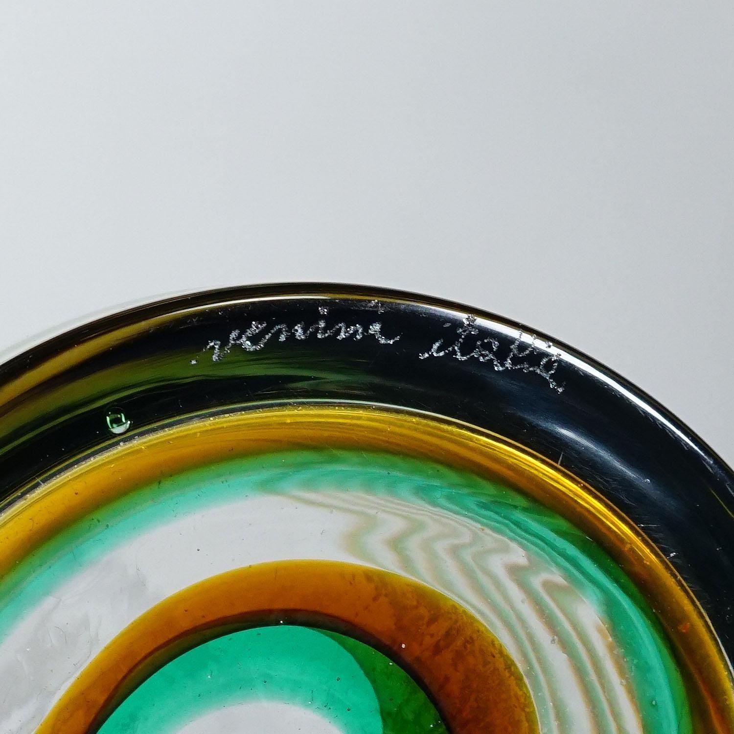 photo for sale Murano Art Glass Vase Bifilo By Toni Zuccheri For Venini Ca. 1970s