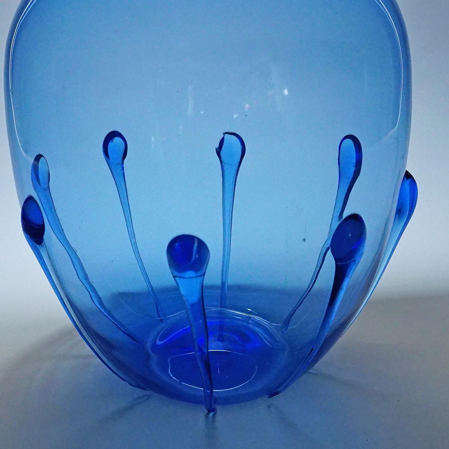 Large Vetro Soffiato Glass Vase By Vittorio Zecchin Attr. Murano 1924 photo vinterior