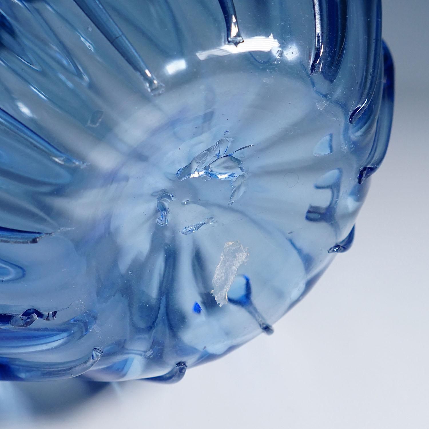 3383.0 Large Vetro Soffiato Glass Vase By Vittorio Zecchin For Venini Murano 1924 photo