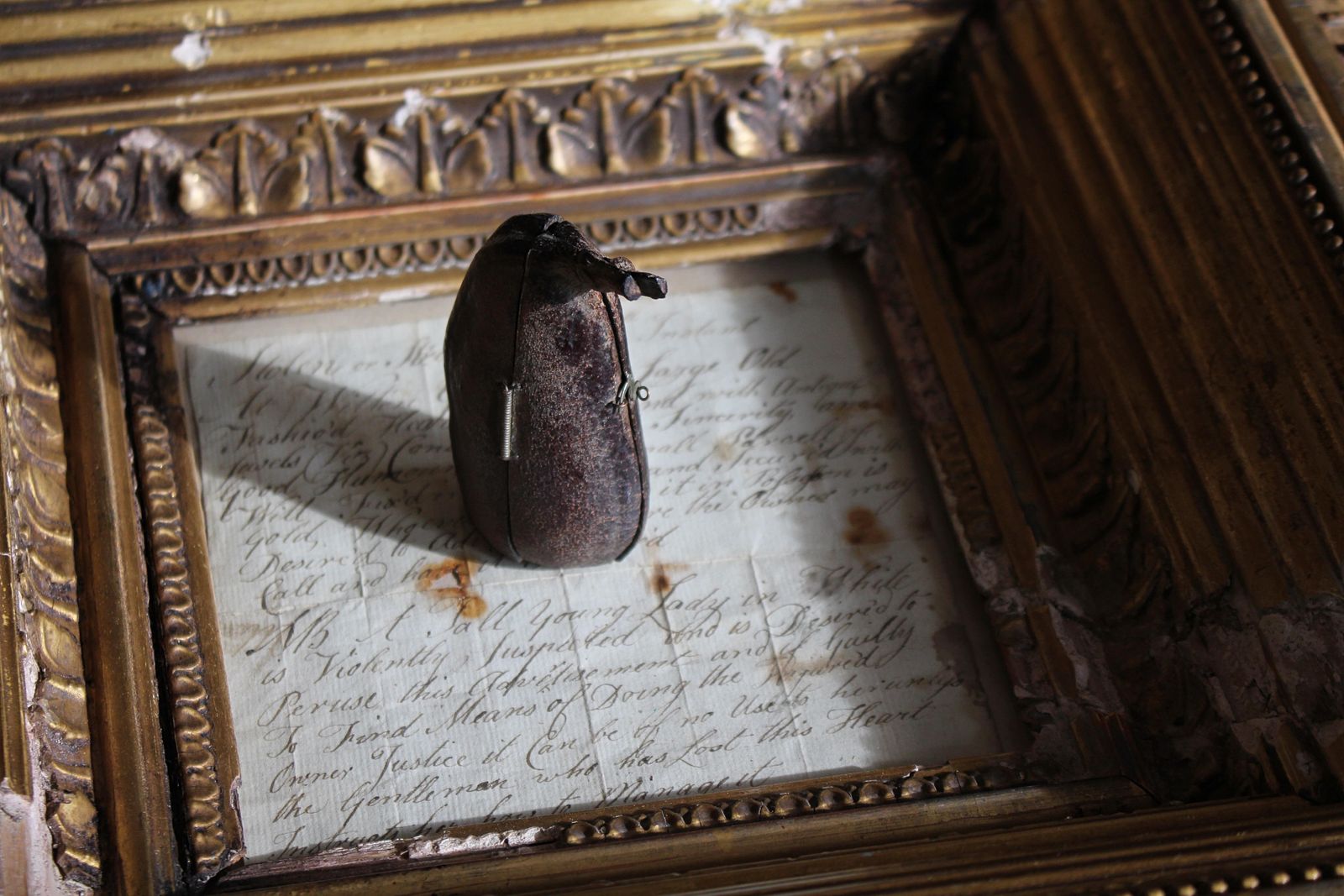 19th Century Maritime Nautical Sailor Folk Art Carved Cassia Pod Nut Curiosity photo furniture