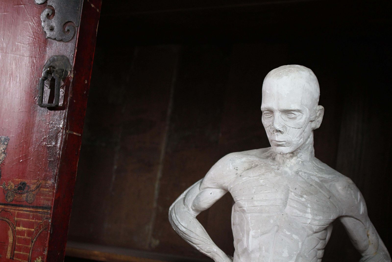 Art Plaster Encoche Sculpture By Mary Syme Boyd (1910 1997) Manner Of Antoine Houdon photo