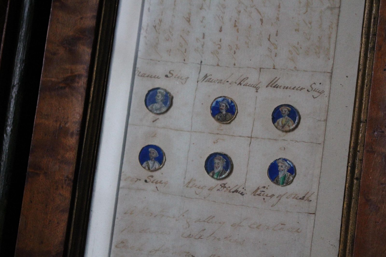 19th Century Circa 1860 Button Miniature Portraits Indian Mutiny photo Art