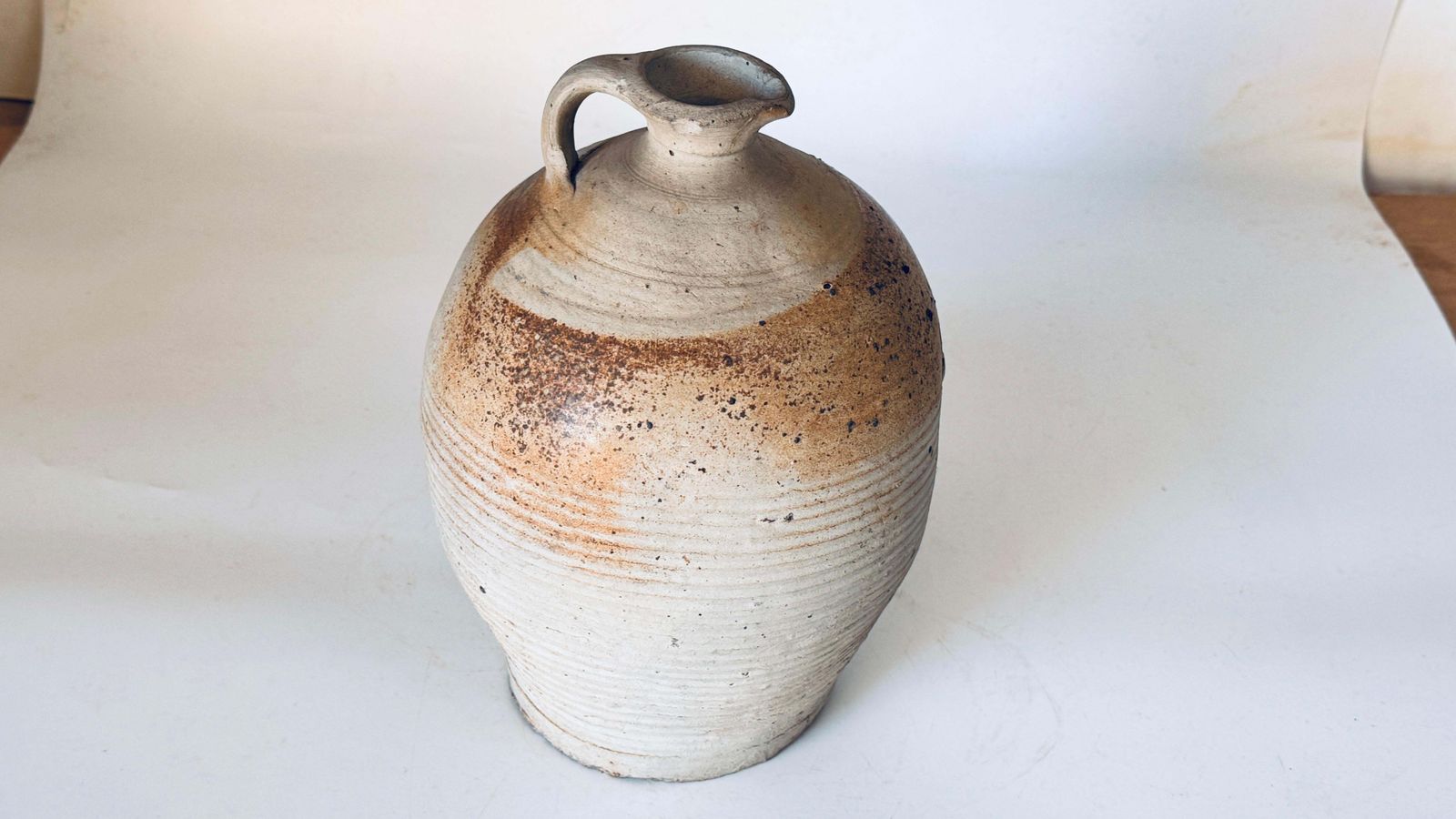 photo vinterior 1950s 1960s French Provincial Pottery Jar, Côte D’azur Artisan Workshop
