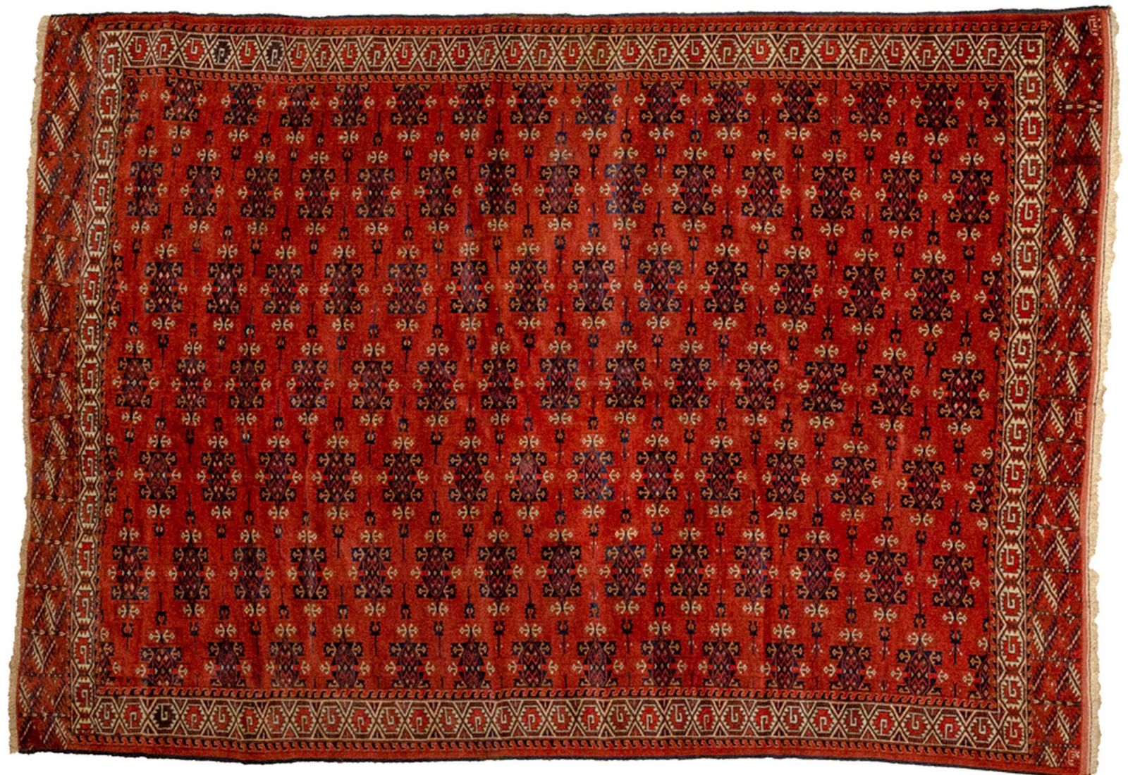 Antique Turkmen Yamoud Carpet 293x202cm photo furniture