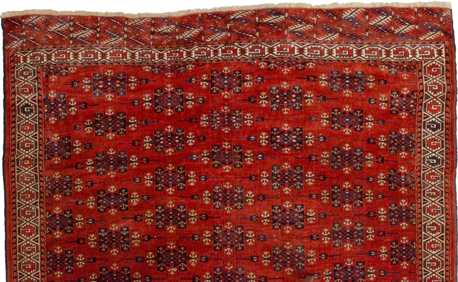 Antique Turkmen Yamoud Carpet 293x202cm photo buy