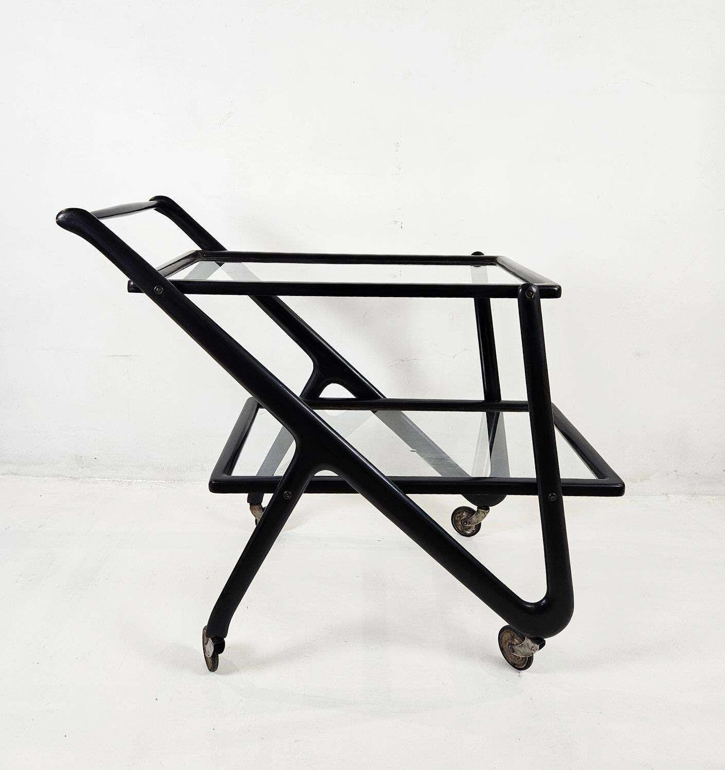 Midcentury Bar Cart By  Cesare Lacca Italy photo for sale