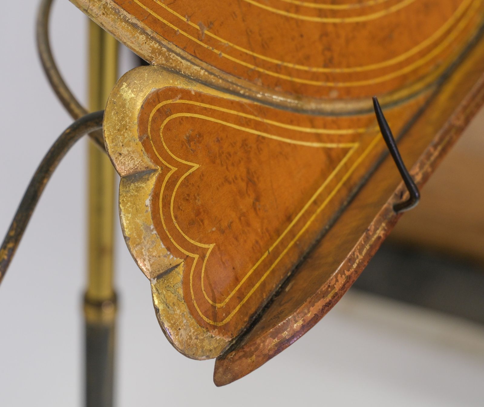 2400.0 Regency Bird’s Eye Maple Parcel Gilt & Gilt Brass Adjustable Music Stand Attr Sebastien Erard photo