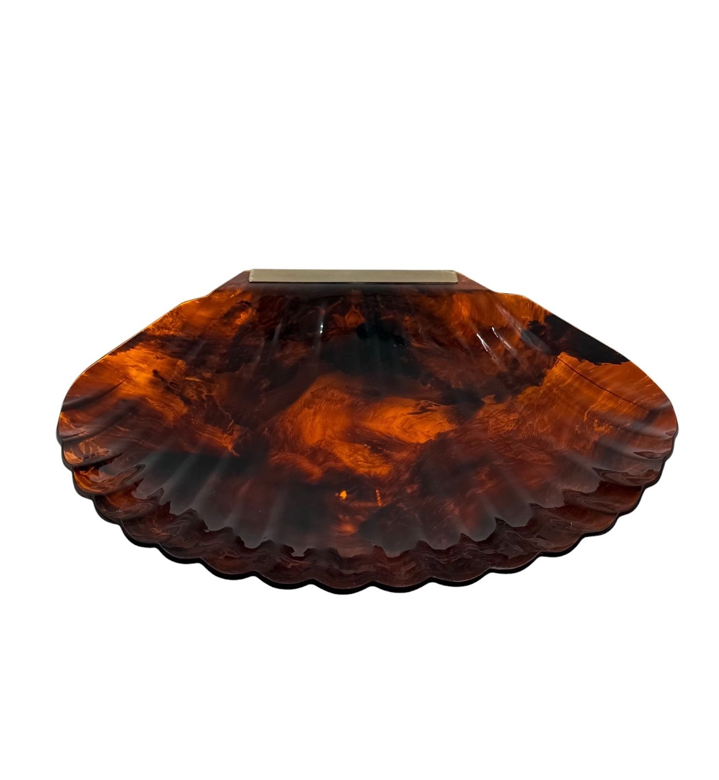 photo for sale Hollywood Regency Shell Shaped Centerpiece, Italy 1970s