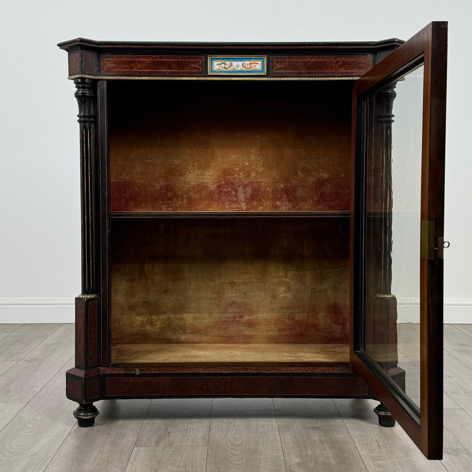 Antique 19th Century Ebonised Pier Cabinet Of Fine Quality ( Ref Af 3786) photo furniture