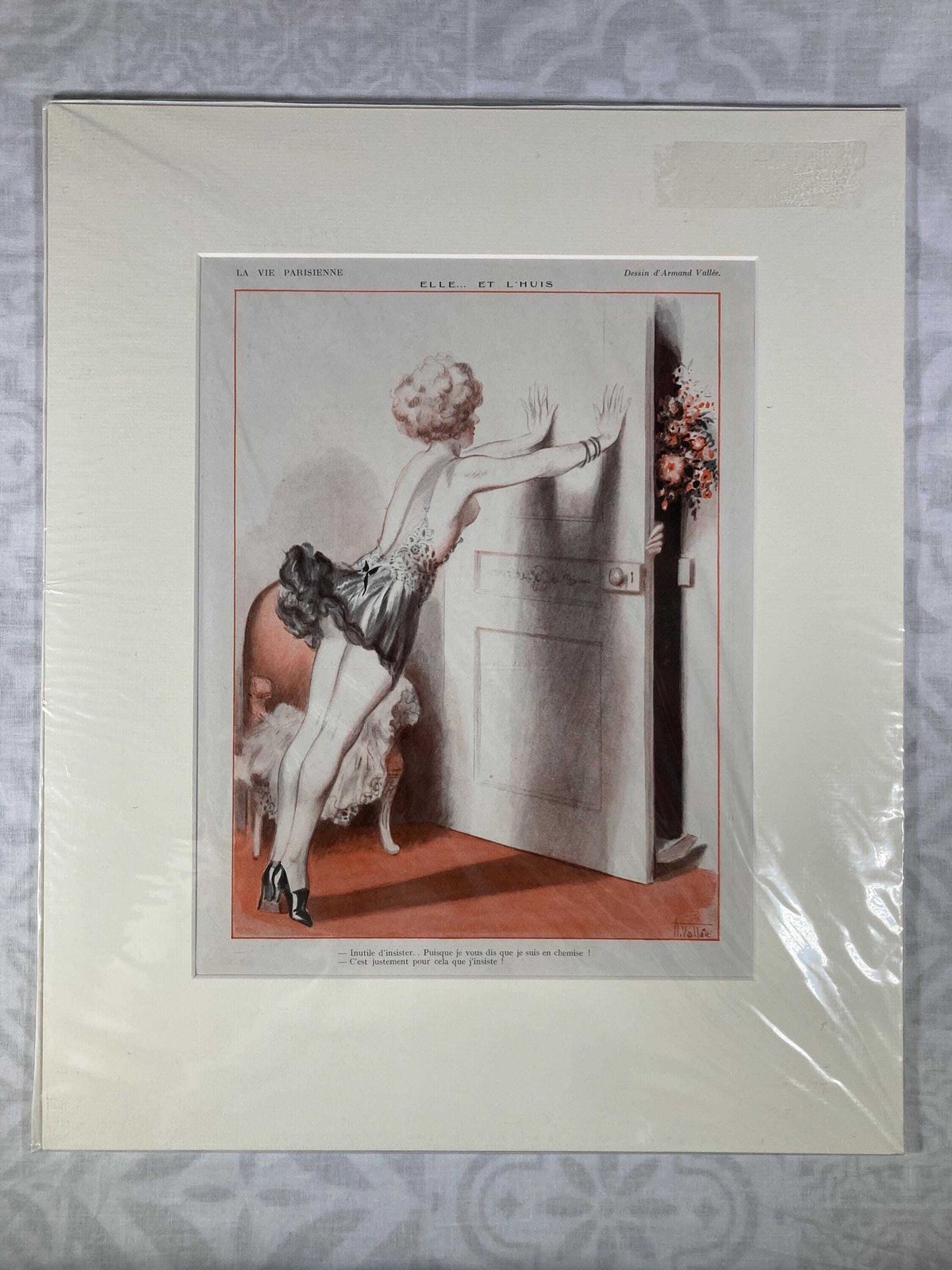 Antique 1920s Lithograph From La Vie Parisienne   Vintage French Art Deco Print