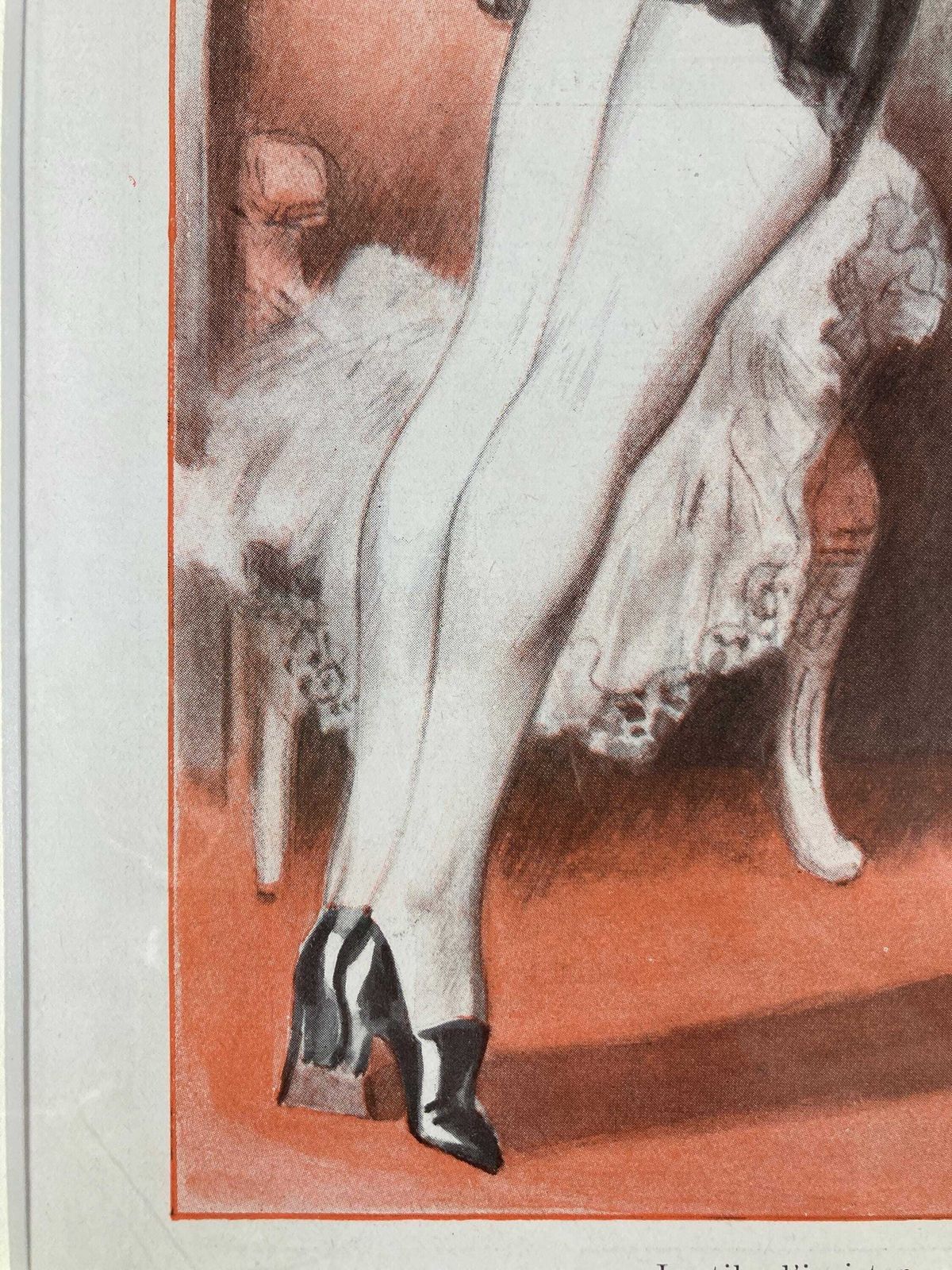 Antique 1920s Lithograph From La Vie Parisienne   Vintage French Art Deco Print photo vinterior