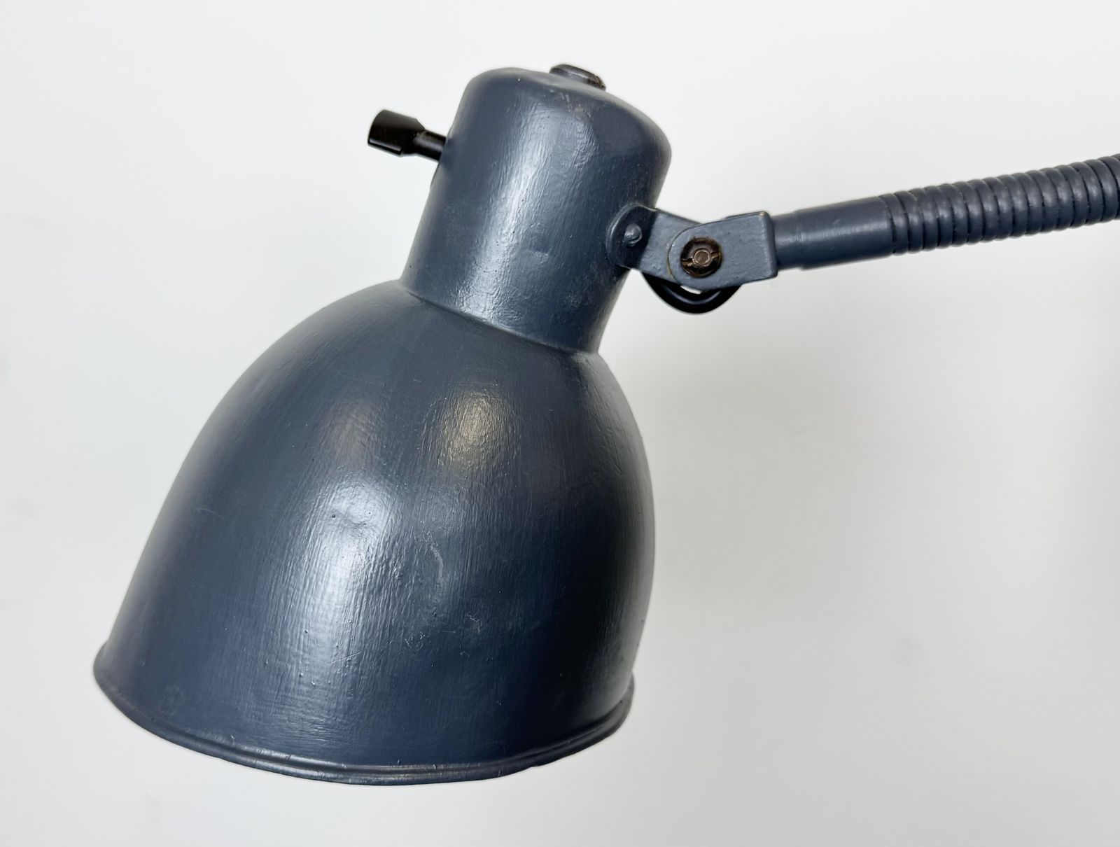 Grey Painted Industrial Scissor Wall Lamp, 1960s photo furniture