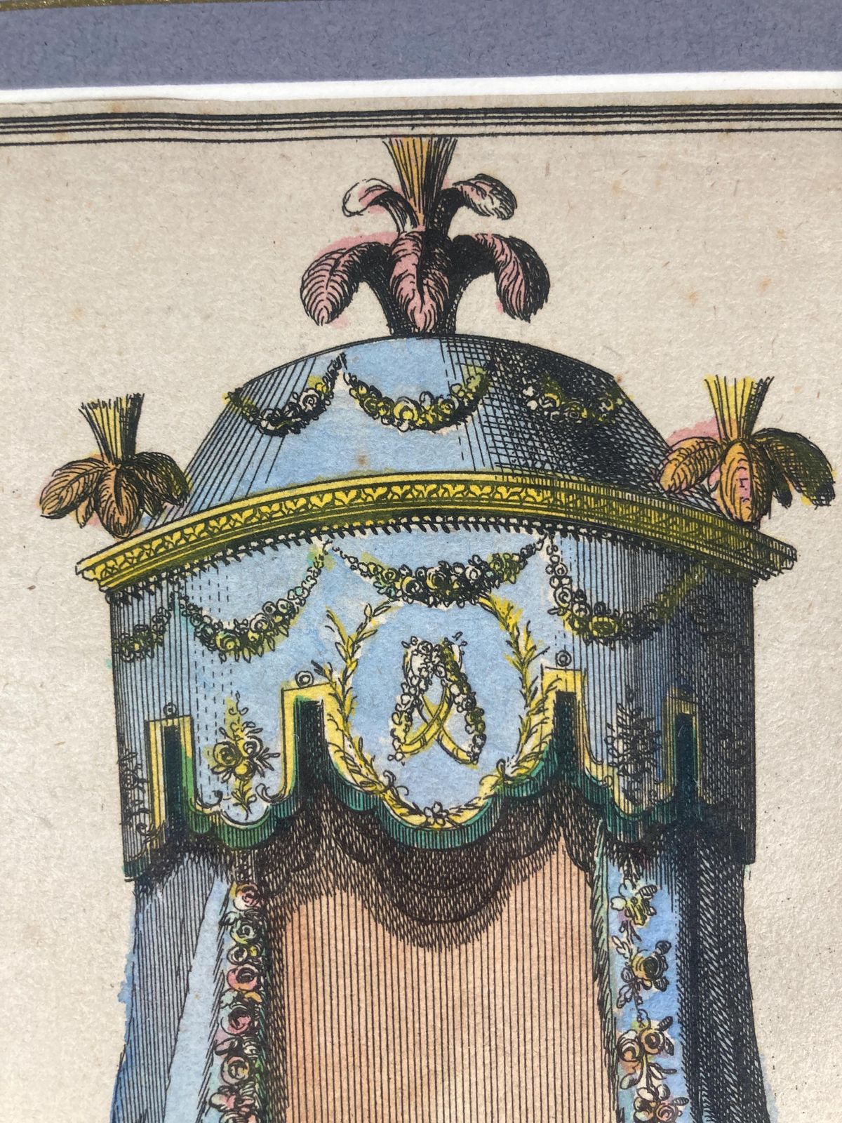 Stunning Rare Collectable Authentic 18th Century Antique Furniture Design Print   Perfect For Antiques Collectors & Art Lovers photo 150.0