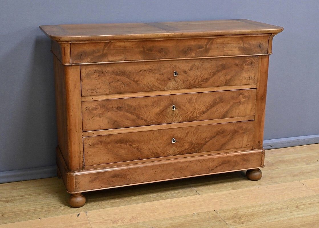 Cherrywood Chest Of Drawers, Restoration Period – Early 19th Century