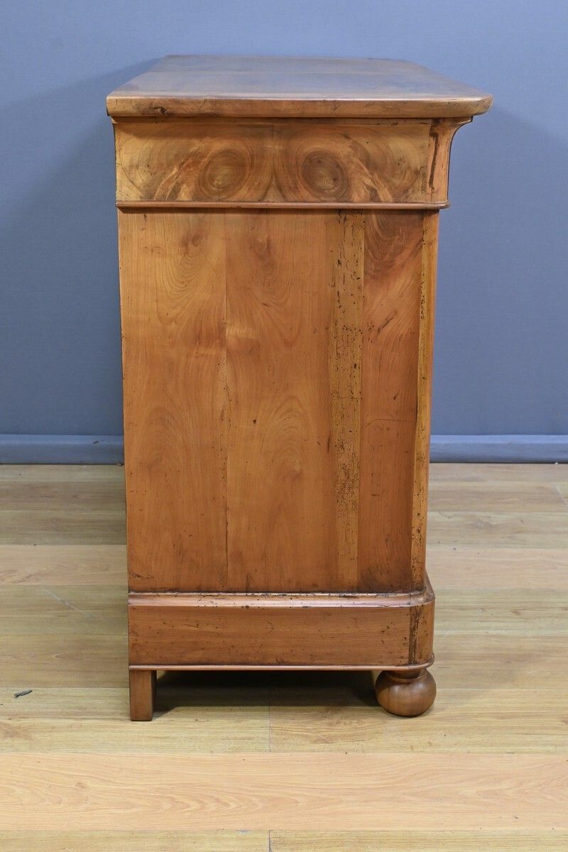photo for sale Cherrywood Chest Of Drawers, Restoration Period – Early 19th Century