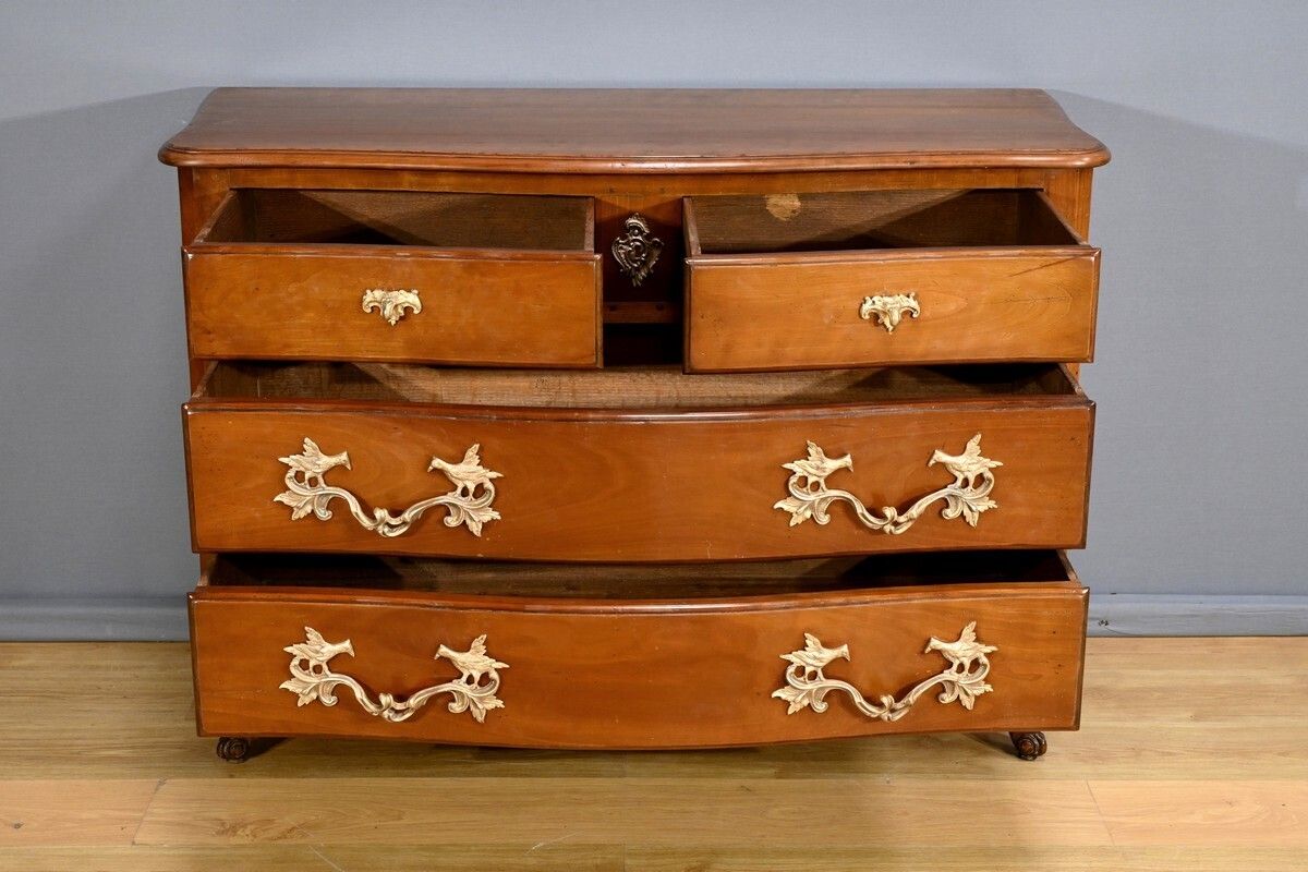 Cherrywood Chest Of Drawers, Stamped A.Mailfert – Part 1 Of The 20th Century photo Furniture