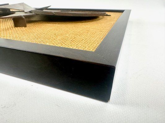 Brutalist Framed Relief Attributed To Henrik Horst, 1984 photo for sale