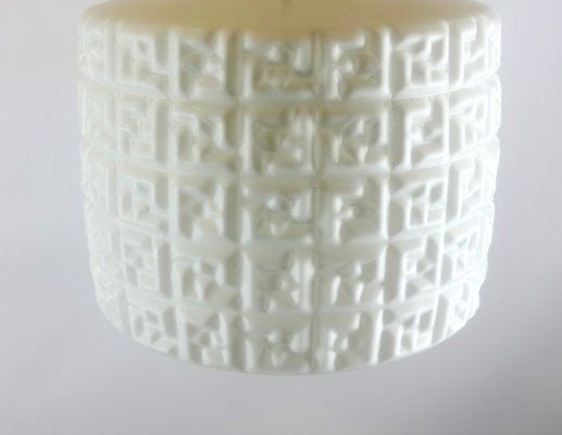 Lighting Mid Century Czech Milk Glass Pendant Lamp From Napako, 1960s photo