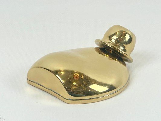 Mid Century Modern Brass Decanter By Pierre Forssell For Skultuna, 1960s