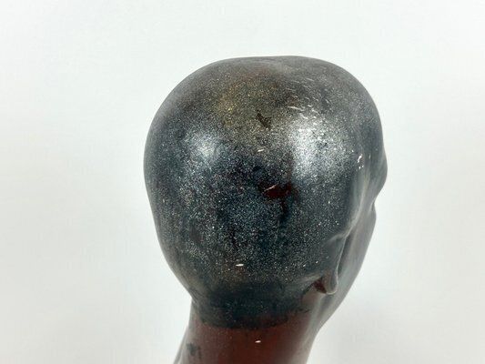 Art Mid Century Hand Crafted Female Head Mannequin Sculpture, 1950s photo