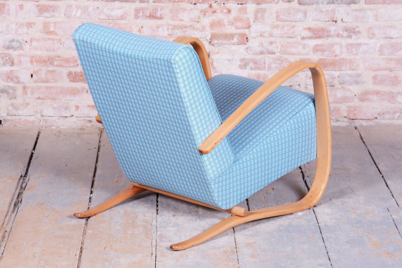 Pair Of Restored Armchairs, H 269, By Jindrich Halabala, Up Zavody, Czech, 1930s photo vintage