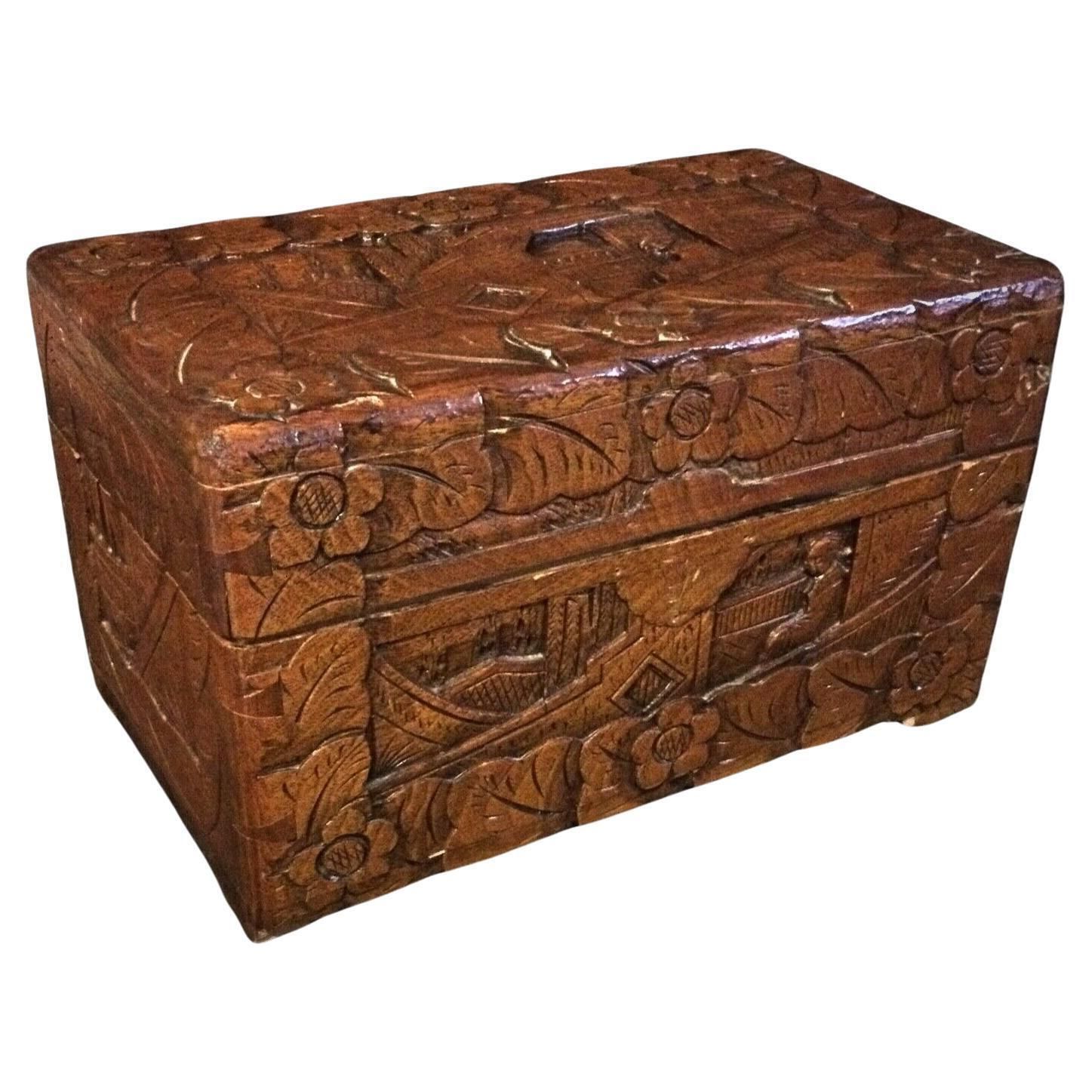 Beautiful Hand Carved Jewelry Box