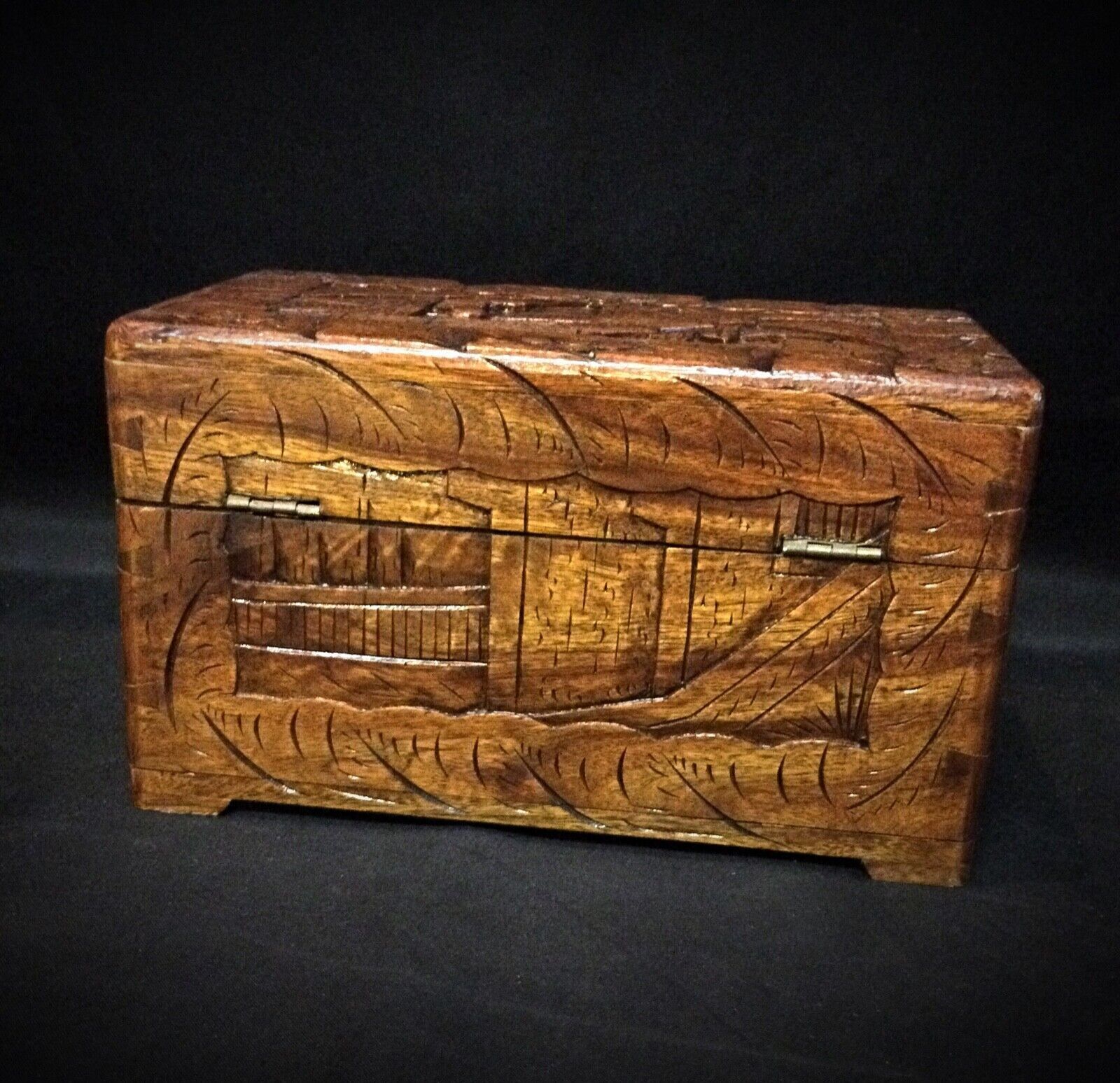 photo for sale Beautiful Hand Carved Jewelry Box