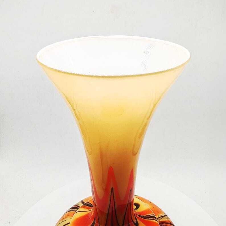 1970s Jacketed Vase 36 Cm H In Murano Glass By Carlo Moretti     Made In Italy photo furniture