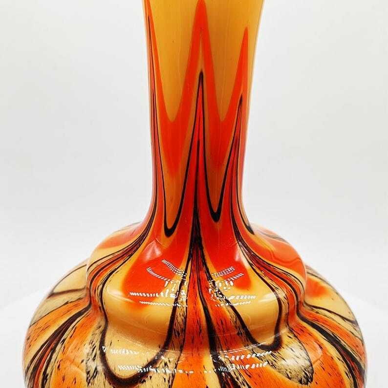 1970s Jacketed Vase 36 Cm H In Murano Glass By Carlo Moretti     Made In Italy photo for sale