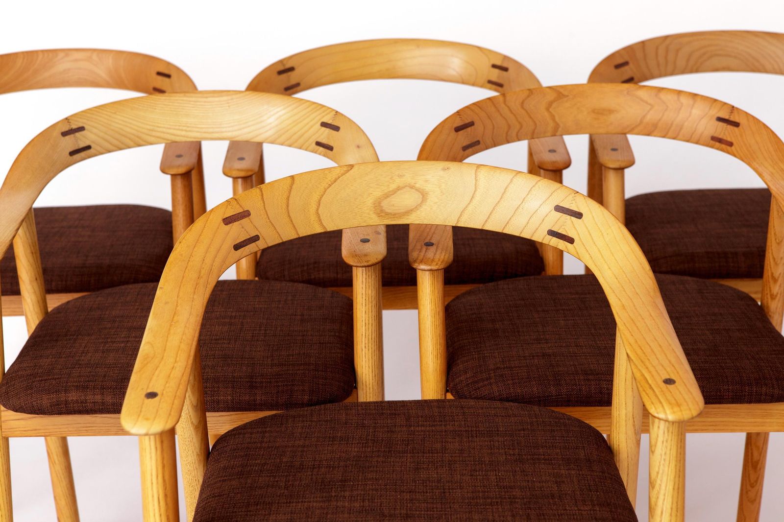 Set Of 6 Vintage Oak Dining Chairs – Likely Danish, 1970s – Refurbished & Reupholstered photo furniture