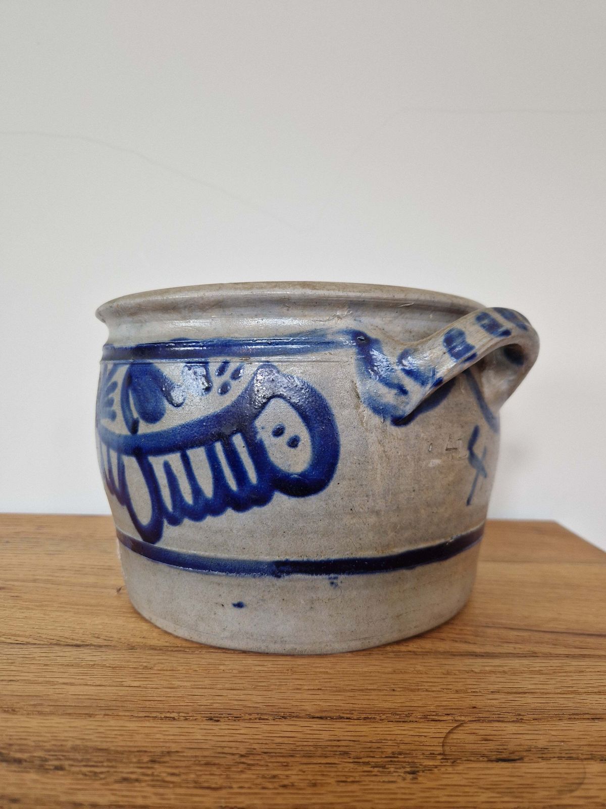 Vintage German Stoneware Plant Pot photo for sale