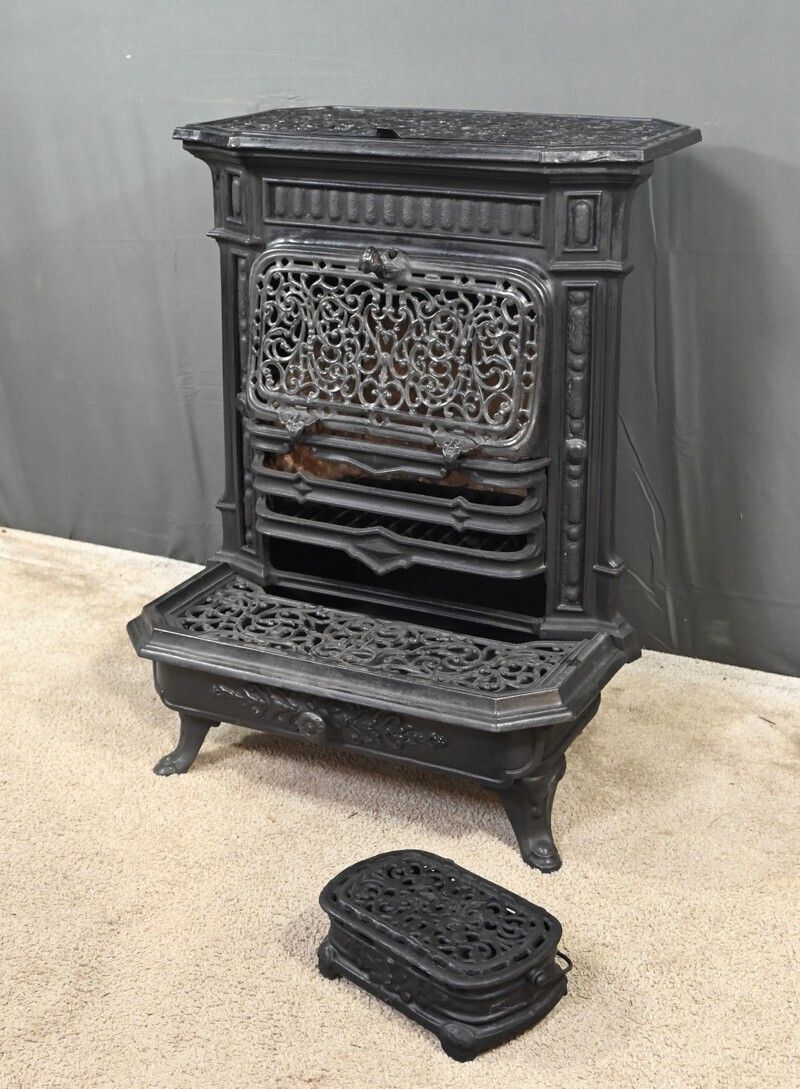 Cast Iron Coal Stove – Early 20th Century photo for sale