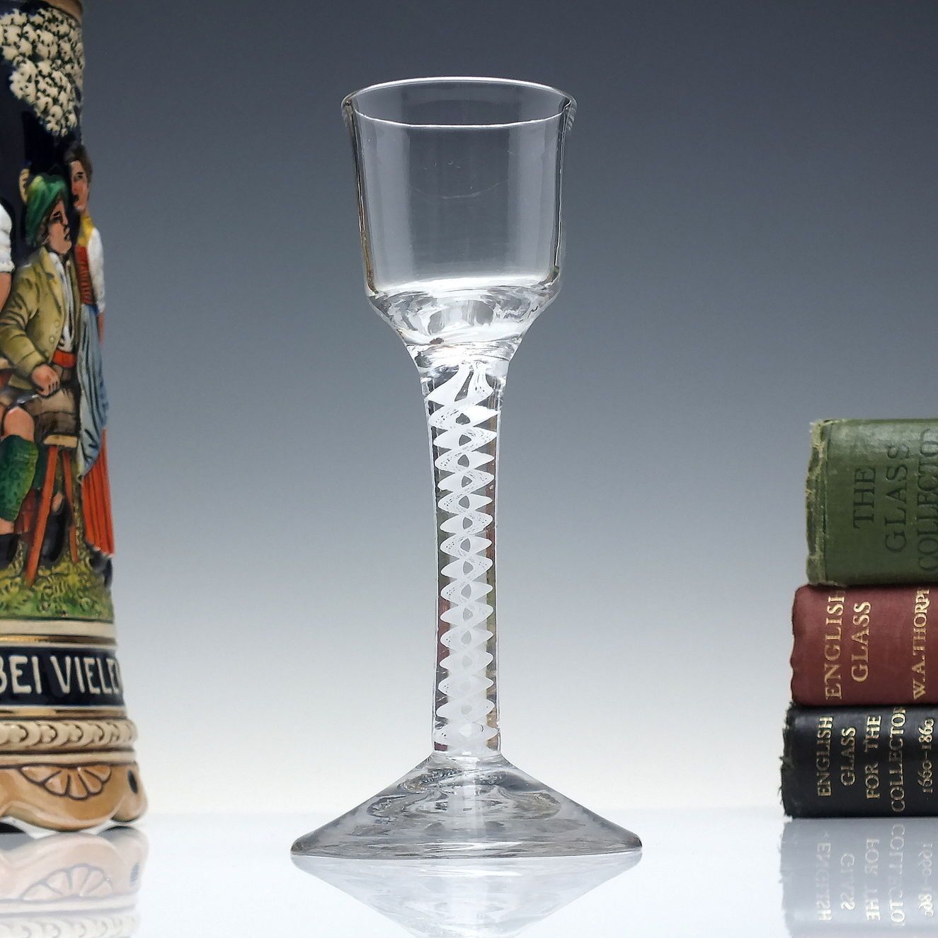 Georgian Wine Glass With Opaque Twist Stem C1760