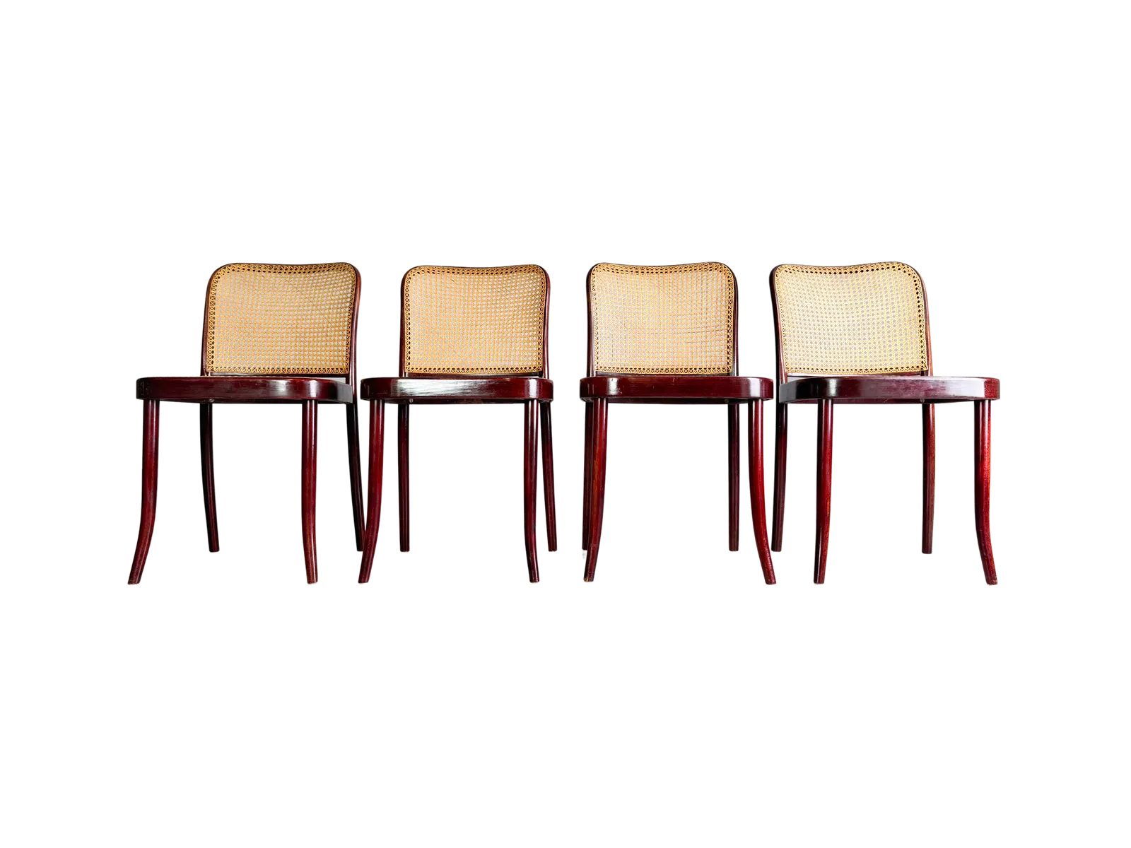Set Of 4 Mid Century Chairs Thonet Model 811 Josef Hoffmann