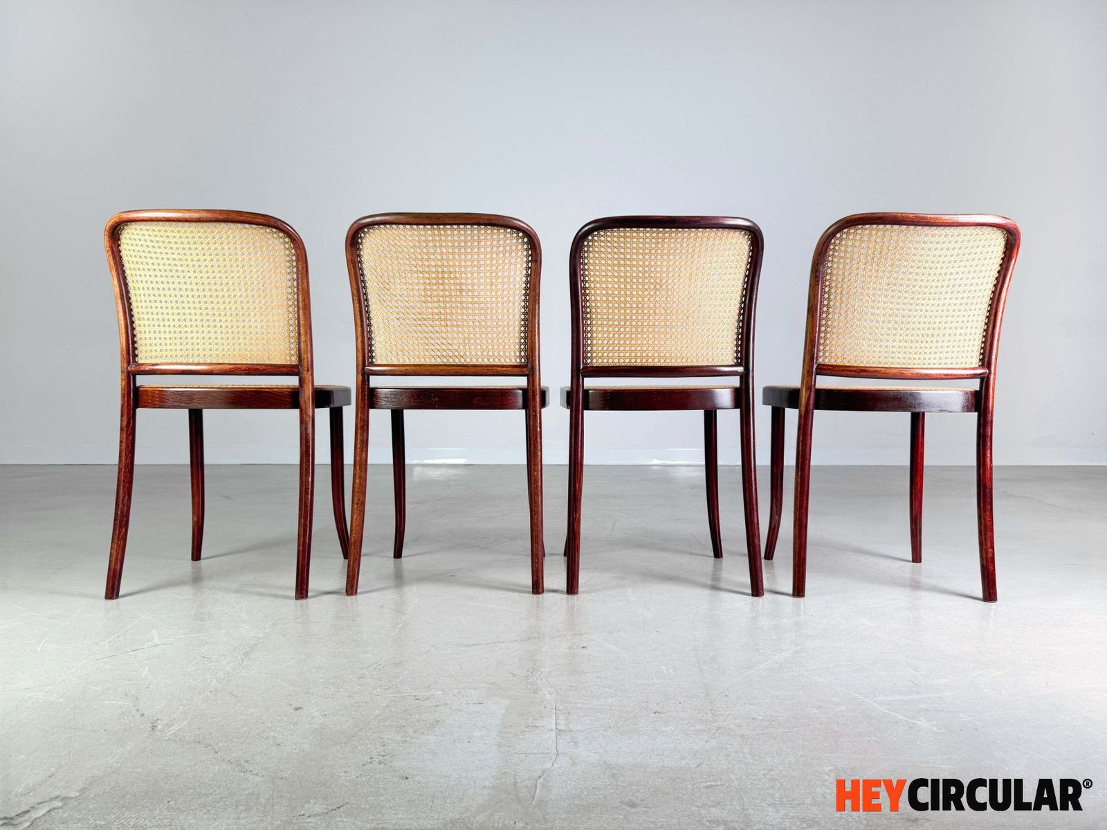 Set Of 4 Mid Century Chairs Thonet Model 811 Josef Hoffmann photo buy