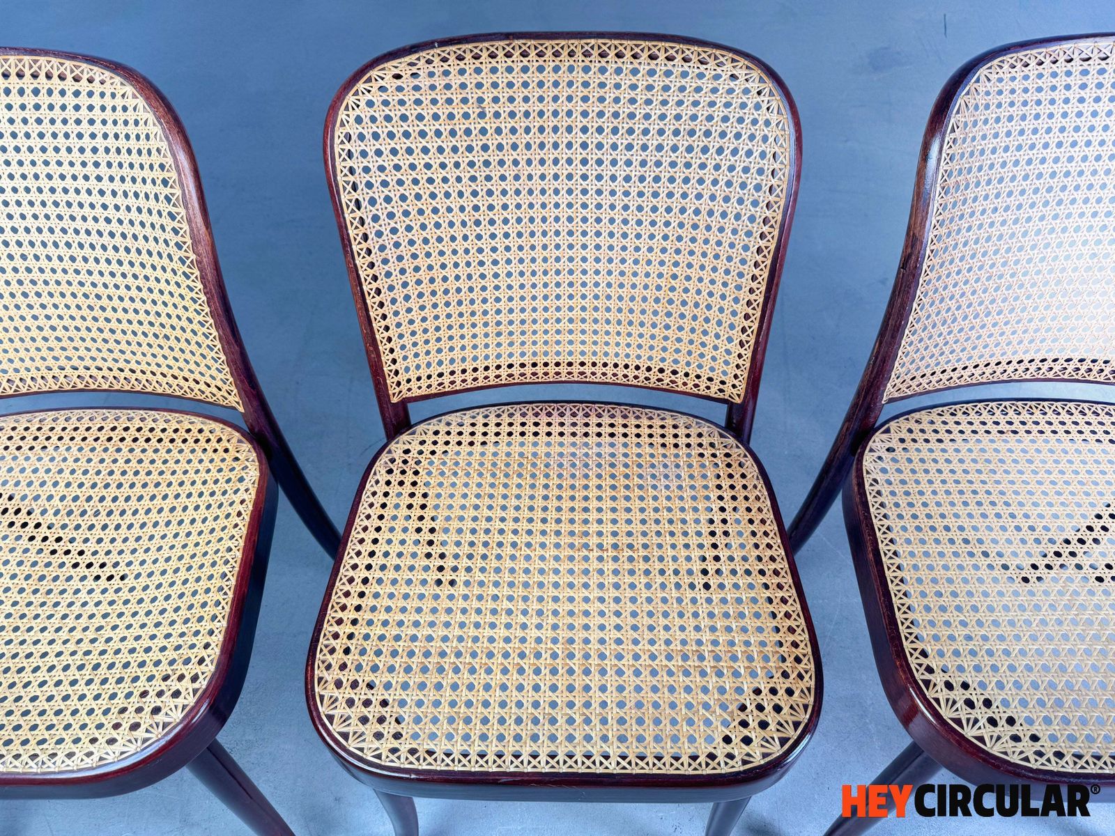 Furniture Set Of 4 Mid Century Chairs Thonet Model 811 Josef Hoffmann photo