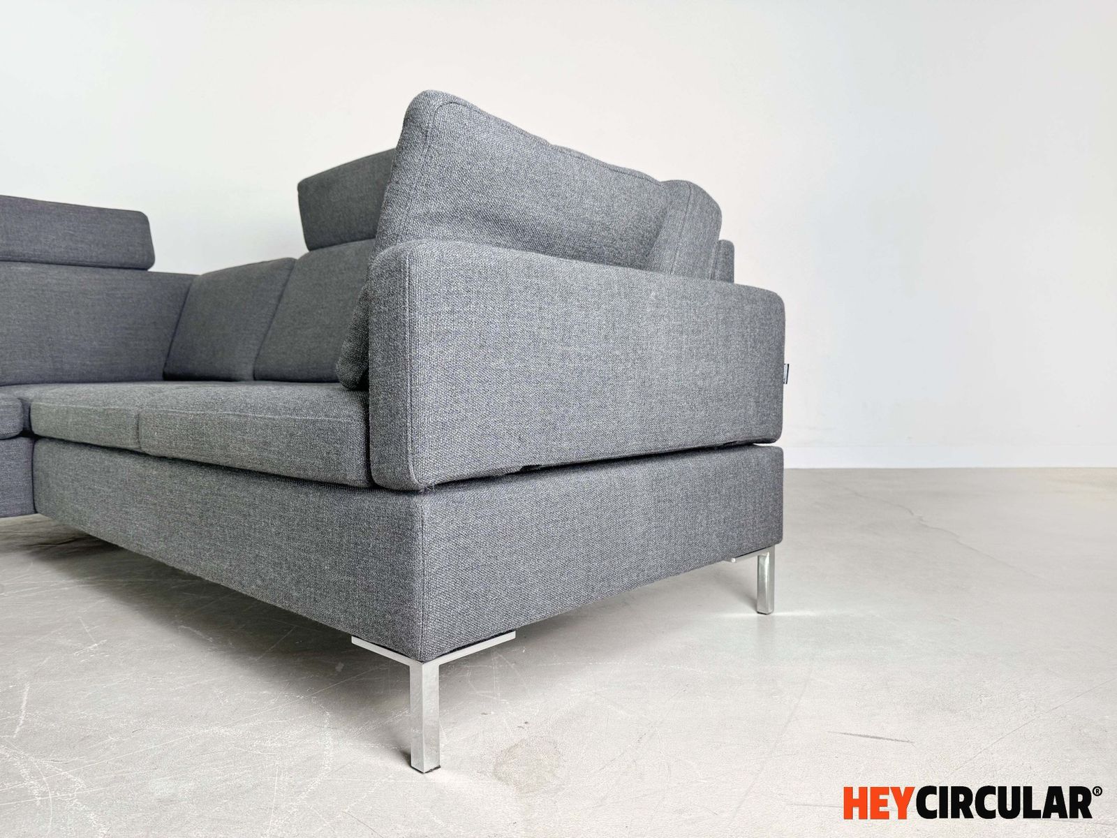Corner Sofa Brühl Alba Design Sofa Couch With Chaise Longue Grey photo 3190.0