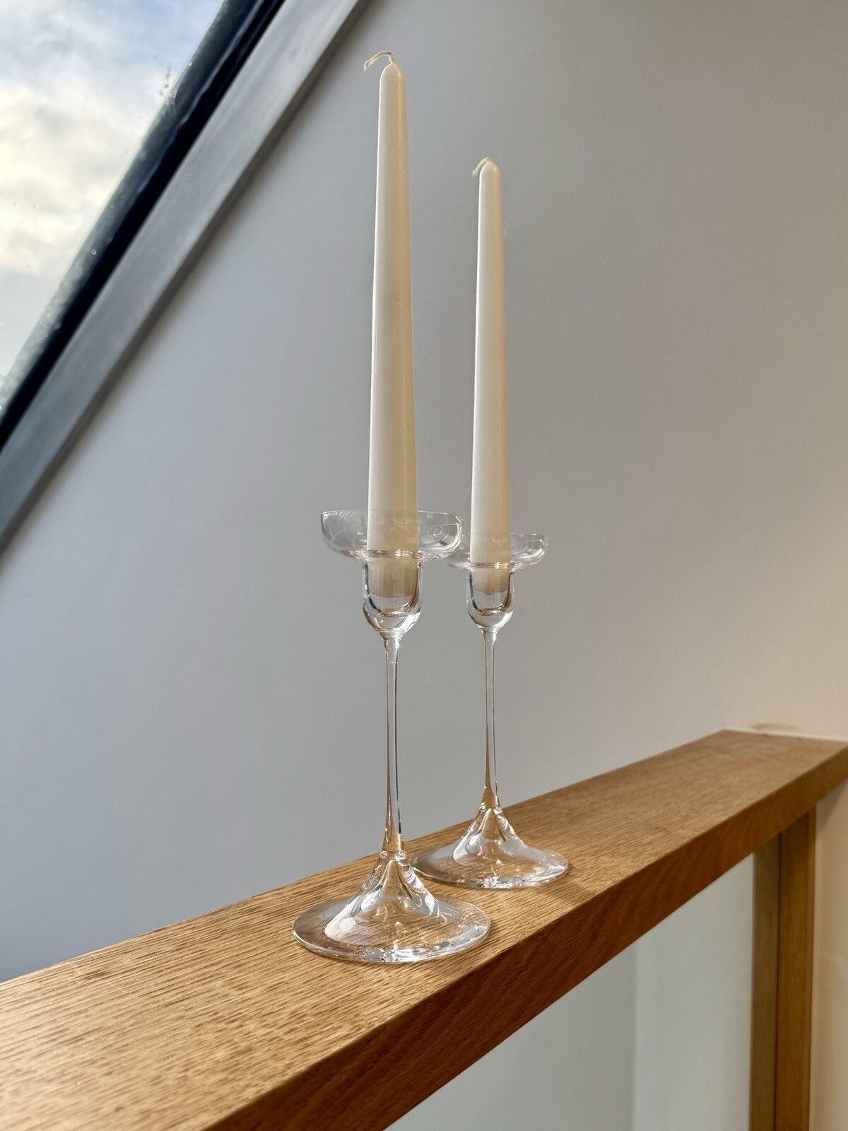 photo buy A Pair Of Dartington Glass 1960’s Crystal Candlesticks By Hans Eric Anderson D69