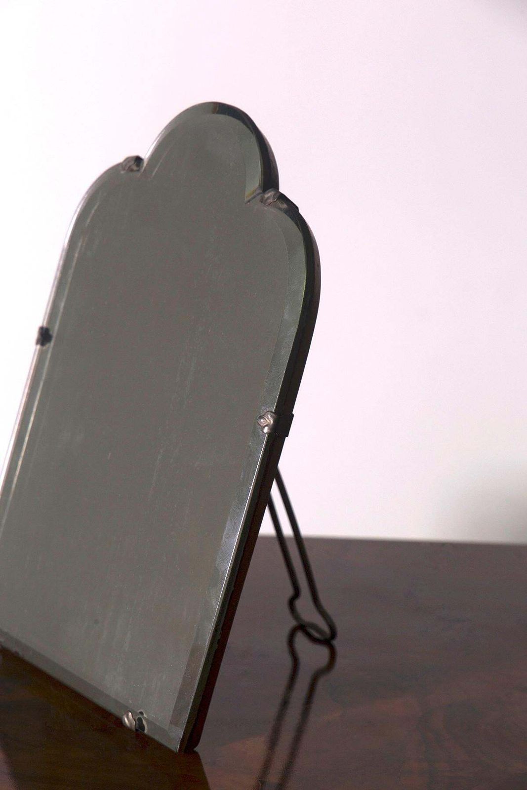 Elegant Table Mirror From The Italian Art Deco Period, Label photo Home Decor