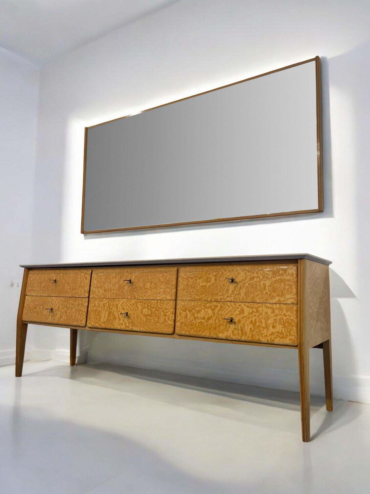 Italian Mid Century Sideboard Or Chest Of Drawers Designed By Giò Ponti, 1950s photo Furniture