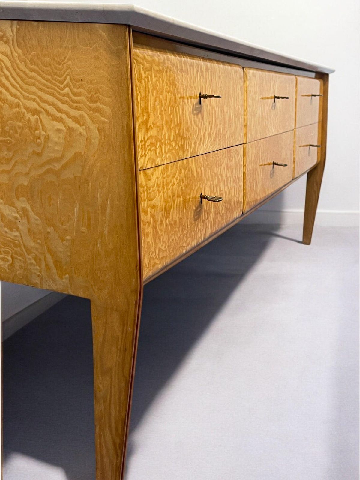 photo for sale Italian Mid Century Sideboard Or Chest Of Drawers Designed By Giò Ponti, 1950s
