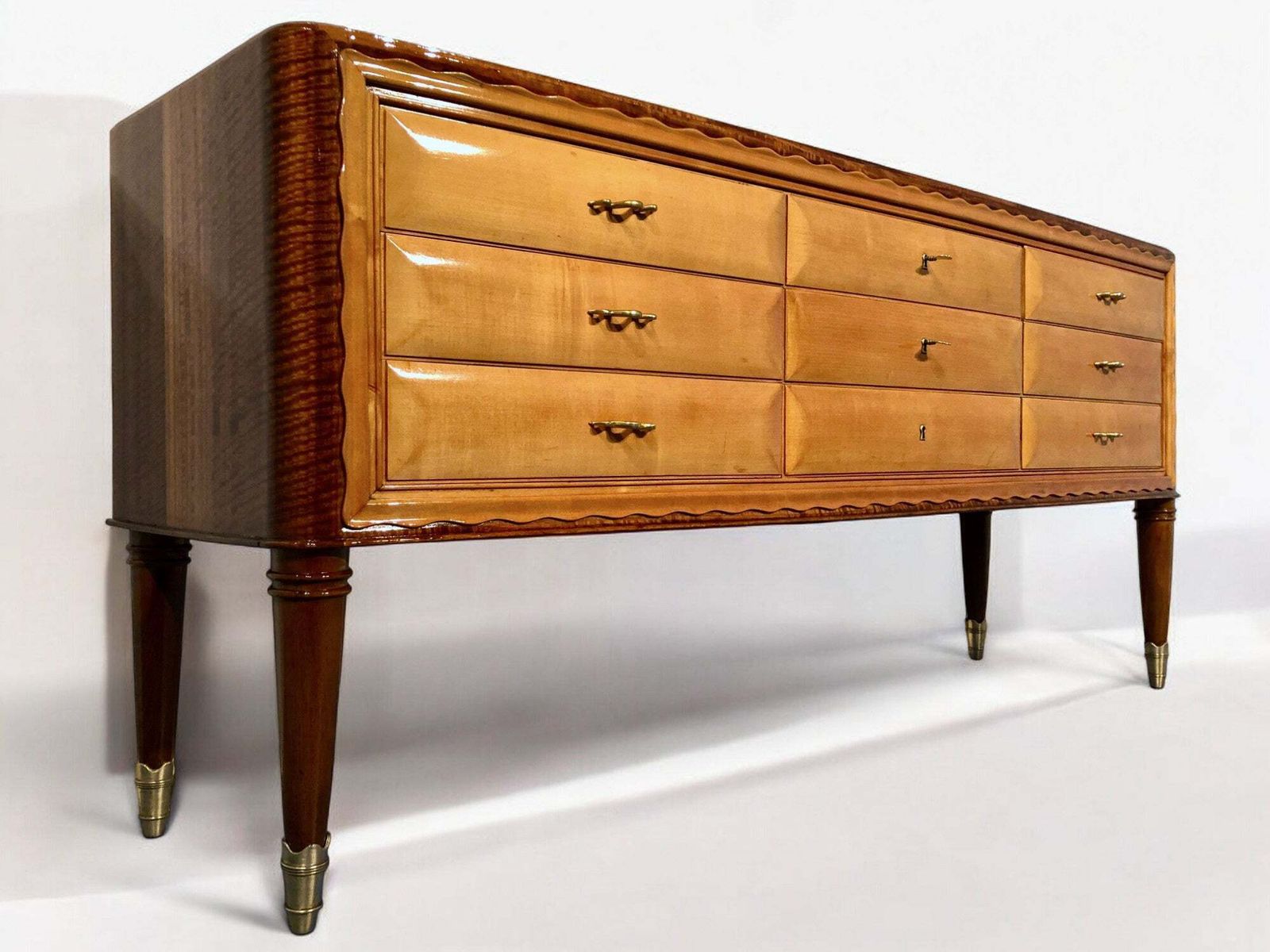 Italian Mid Century Modern Chest Of Drawers By Paolo Buffa, 1950s