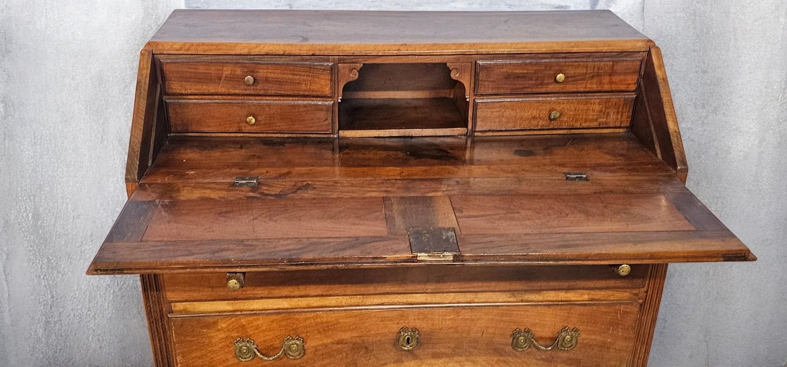 photo for sale Italian Flap Sideboard In Solid Walnut , Louis XVI Period, Parma 1760