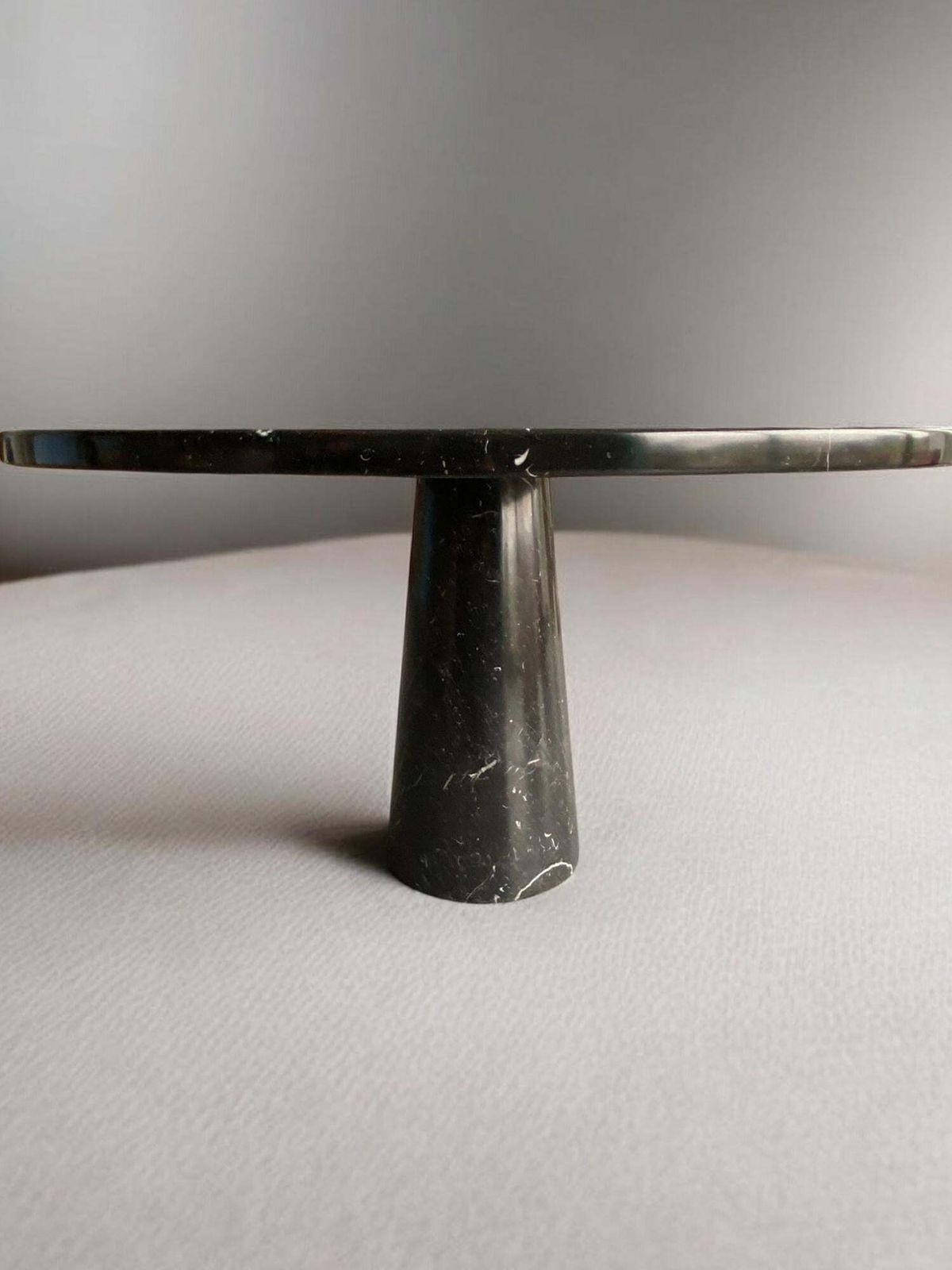 Marquina Marble Table Designed By Angelo Mangiarotti For Skipper, Eros Series photo vintage