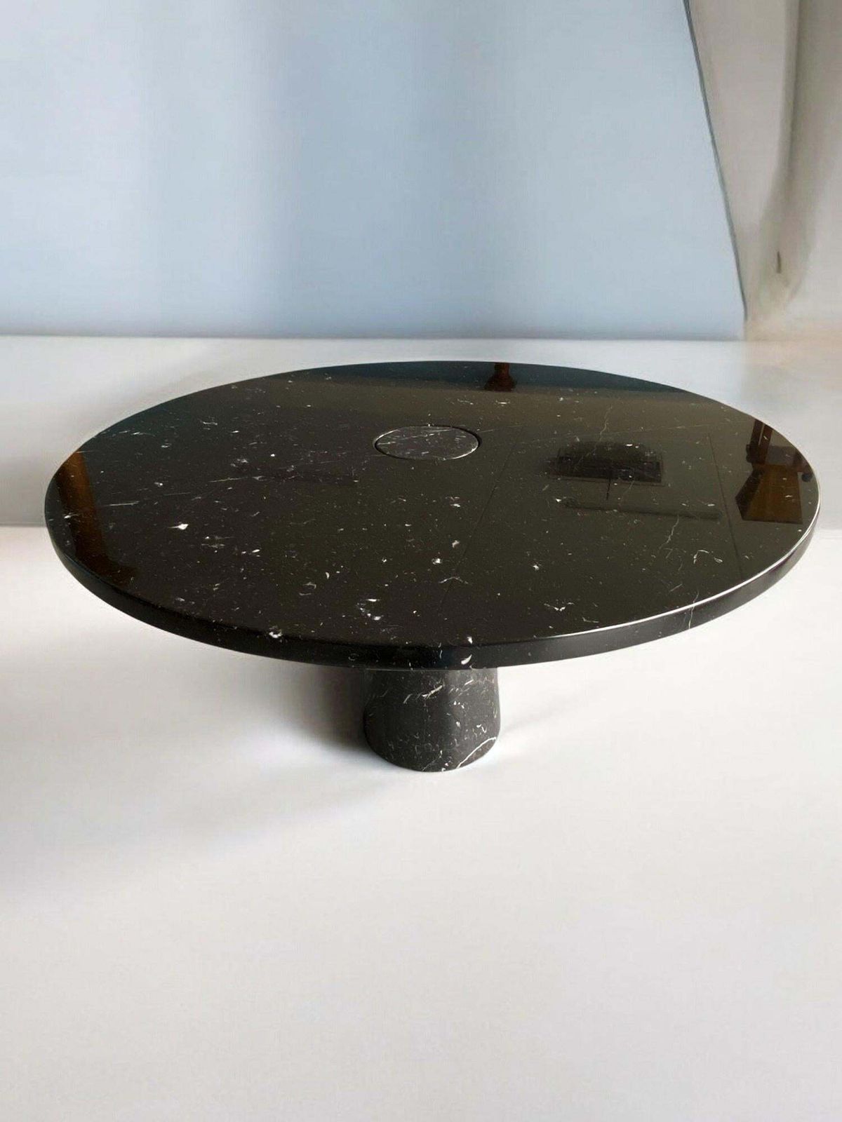 photo furniture Marquina Marble Table Designed By Angelo Mangiarotti For Skipper, Eros Series